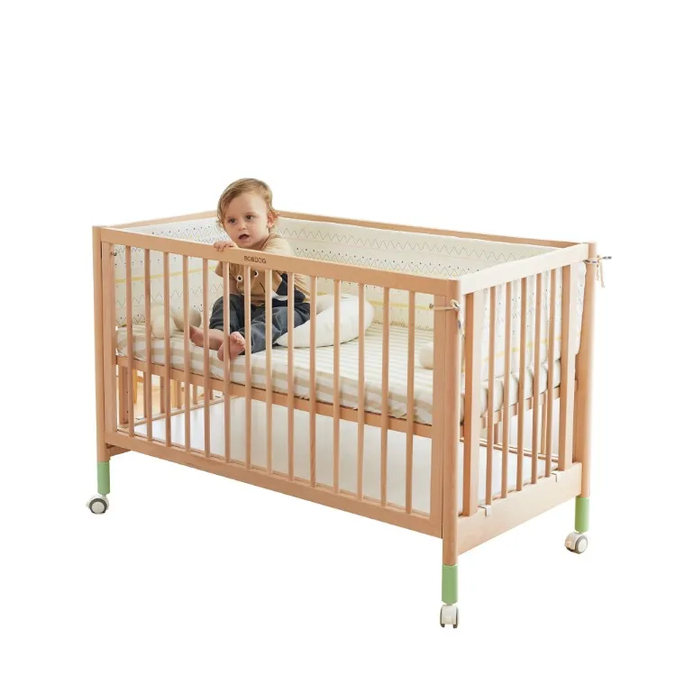 baby sleeping bed wooden