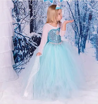 elsa flower girl dress