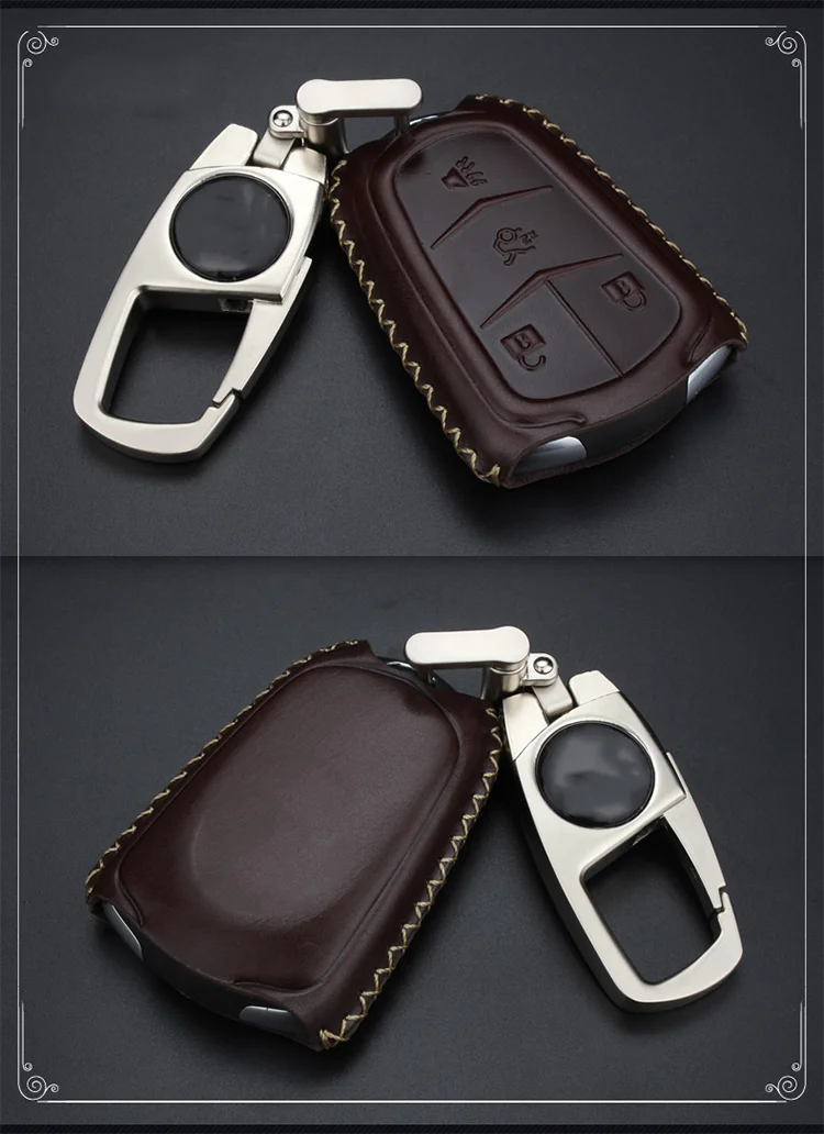 2017 fashionable car Accessories leather car key wallet case bag for Cadillac