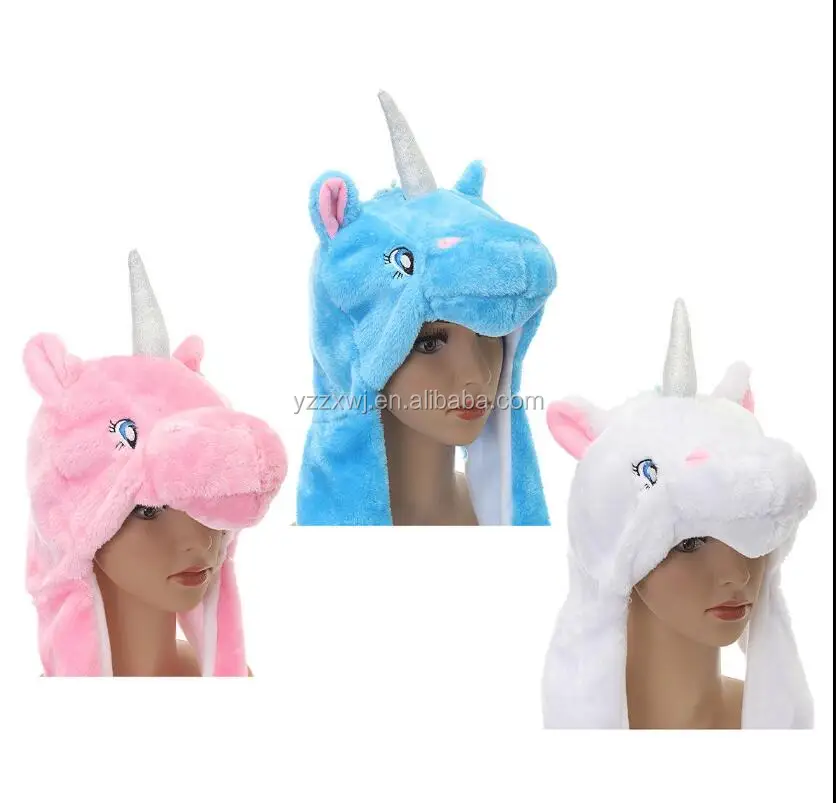 plush unicorn hat