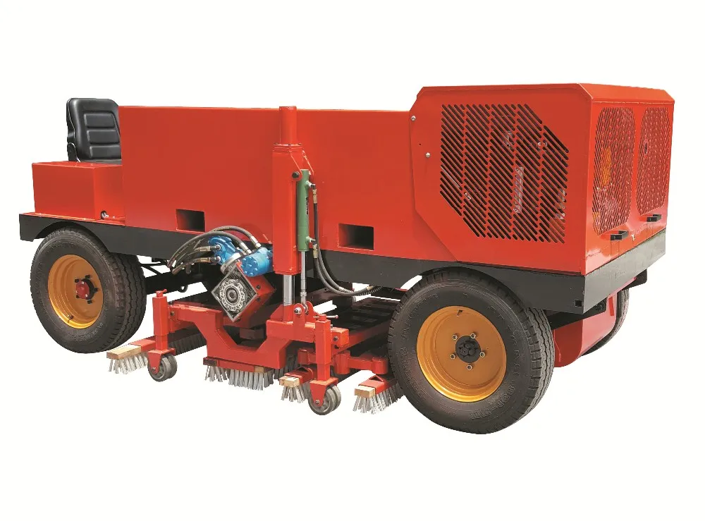 Power Brush Power Broom,Handheld Turf Lawn Sweeper,Sand And Rubber