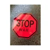 White Dye Sublimation Octagon Metal Novelty Stop Sign
