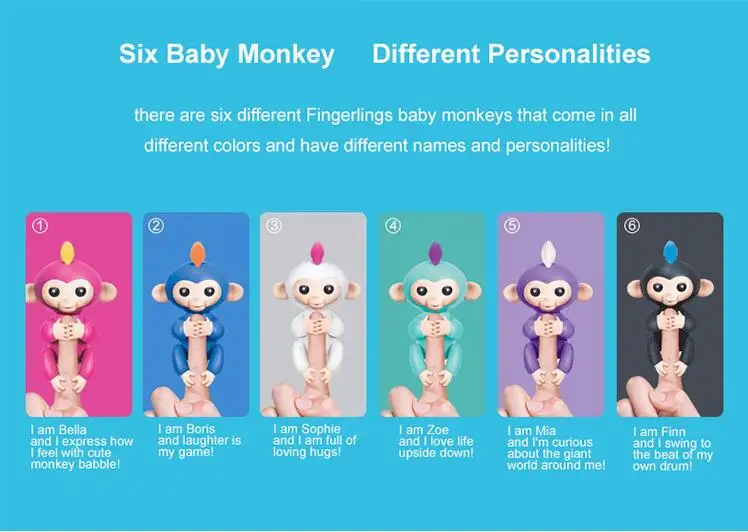 WowWee Fingerlings Toys Interactive Baby Monkey Toy Sophie For Children WowWee Fingerlings Toys Interactive Baby Monkey Toy Sophie For Children