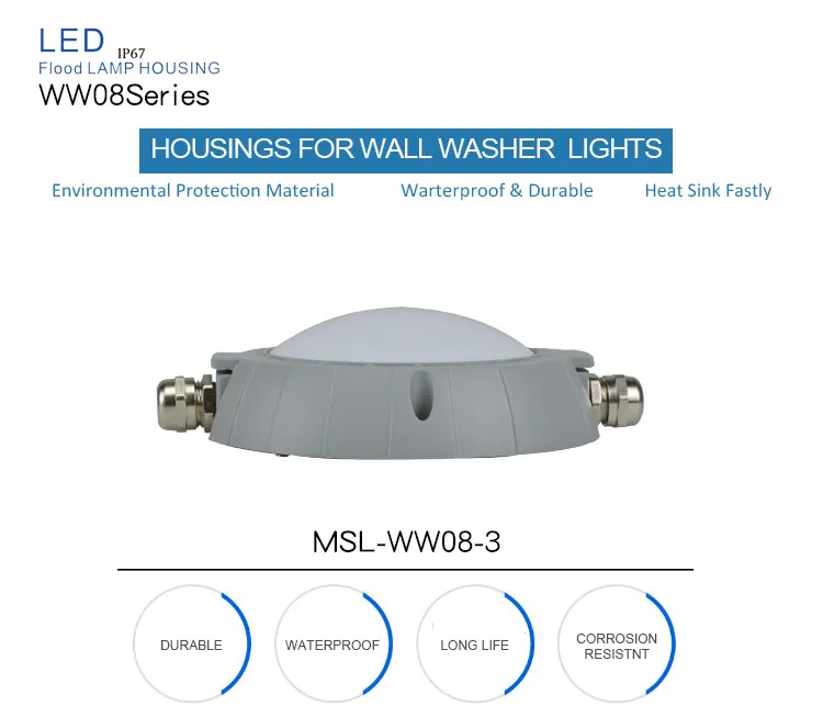 led landscape light housing