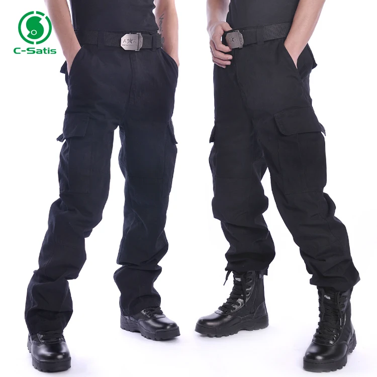 baggy black cargo pants mens