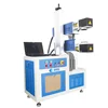 Wuhan Keyland galvo Co2 mini portable / desktop/flying laser marking machine for plastic wire glass wood jeans paper