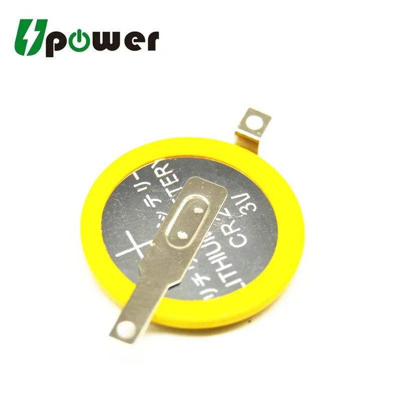 3v Lithium Button Coin Cell Cr2025 With Tags Cr2025 With Solder Tabs Battery Remote Control For