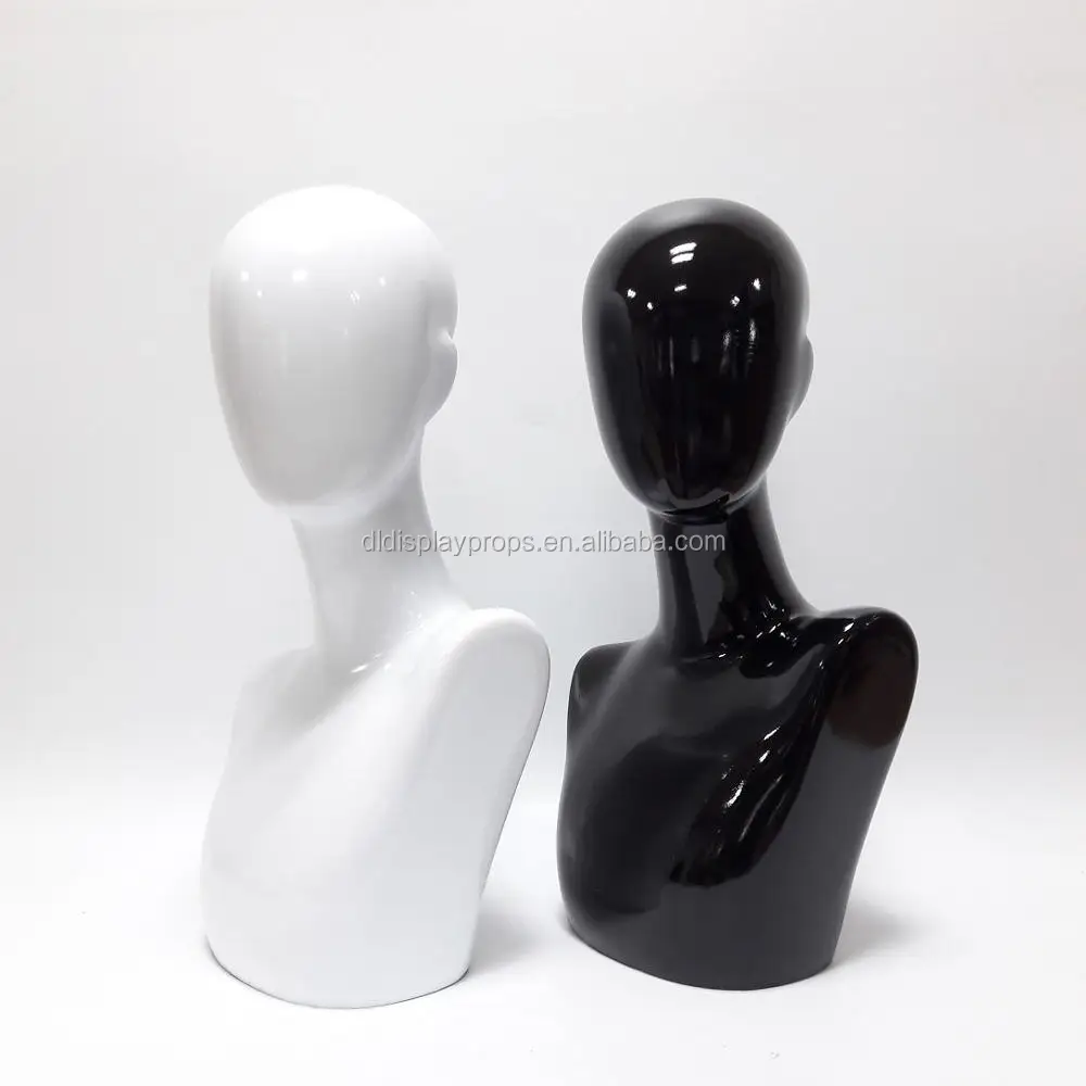 Dl170701 Female Painting Head Mannequin For Hat,Wig Display,Glossy