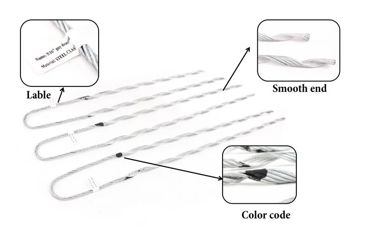 3 8 guy wire preforms