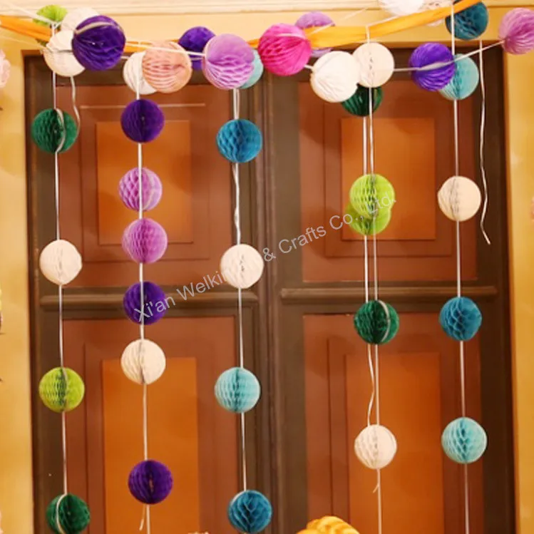 honeycomb paper garland