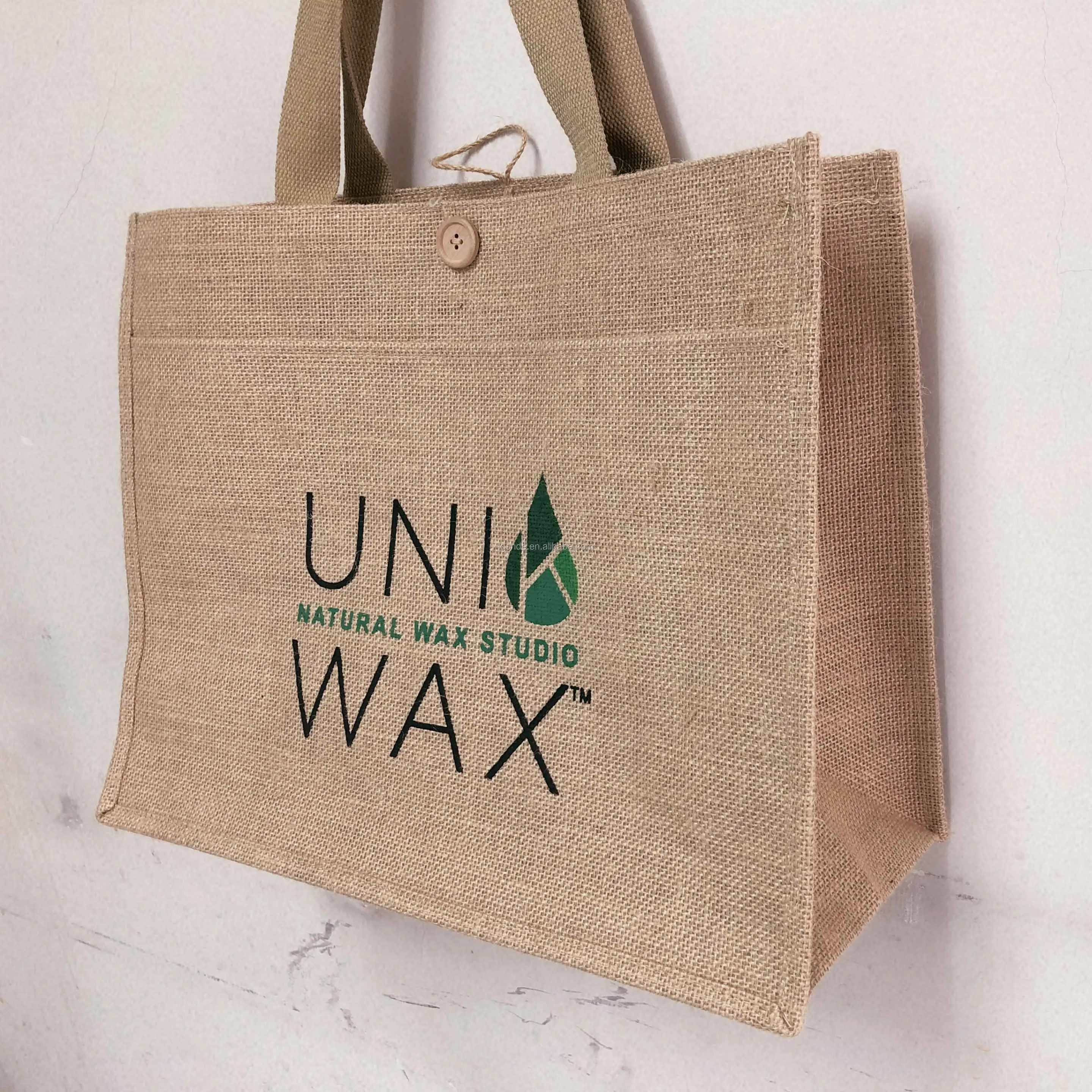 Promotional Custom Printing Eco Nature Heavy Duty Large Grocery Jute ...