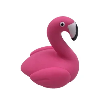 2018 New Design Rubber Bath Toy Plastic Material Flamingo Shape Baby ...