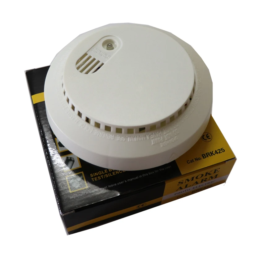 En14604 Stand Alone Fire Alarm System 9v Battery Support Wireless Smoke