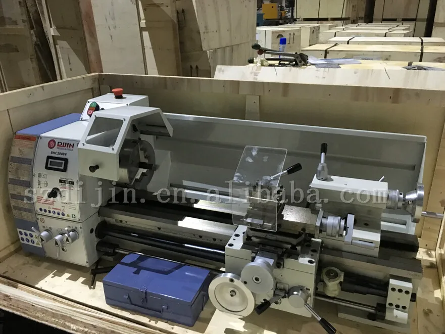 Precision Mini Lathe Bhc290vf Metal Lathe Small With Big Bore 38mm