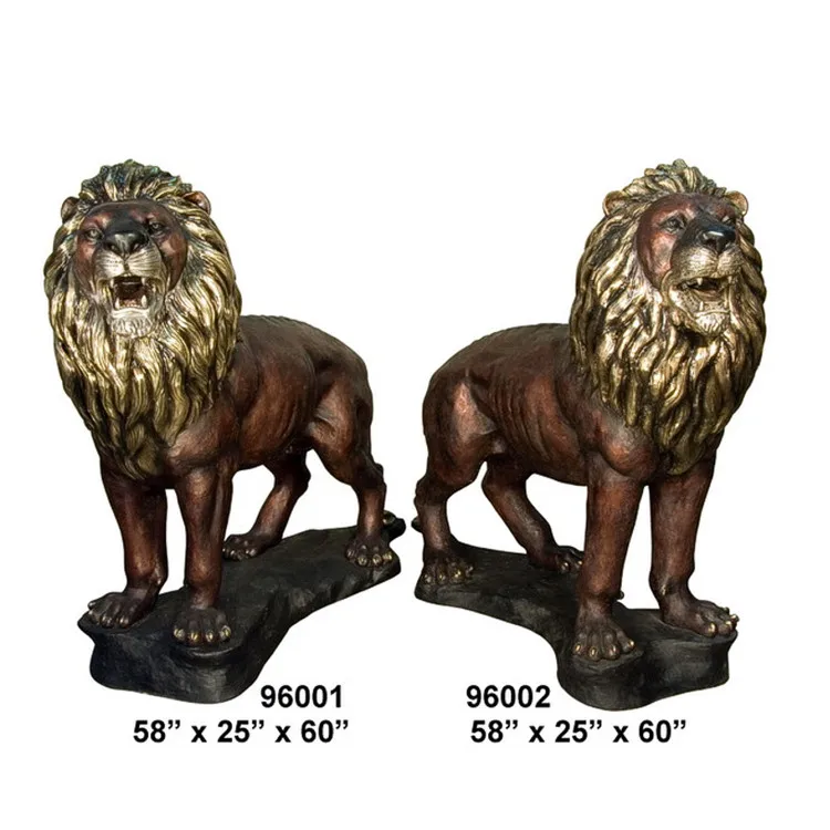 Cast Copper A Pair Lion Statues For Outdoor Decoration Buy Copper