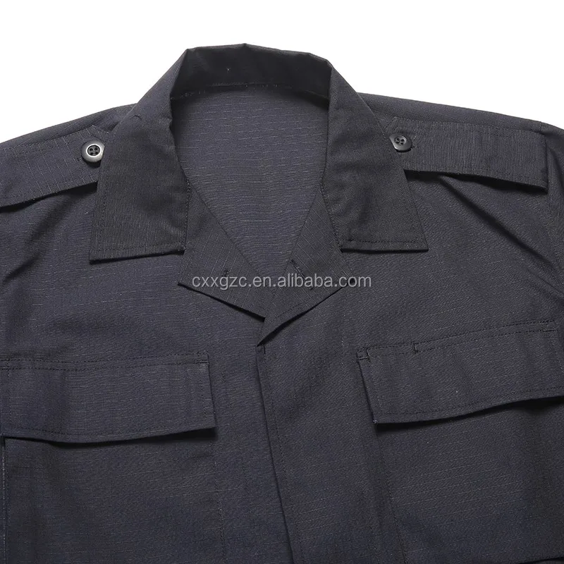 Navy Blue Bdu 65 Polyester 35 Cotton Ripstop Combat Military Tactical