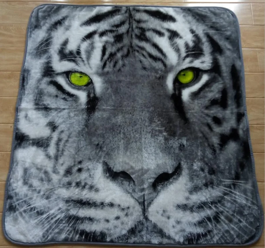 Factory sale new digital printing design animal print fleece blanket animal designs blanket