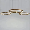 Wholesale hot selling fashionable led stainless steel chandelier for office hotel dining room