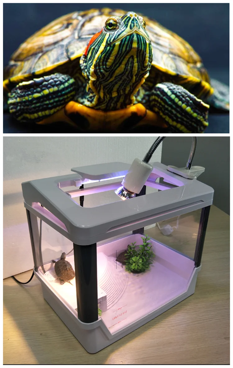 New Design Smart Submersible Turtle Aquarium Turtle Cage Plastic Turtle