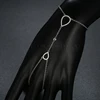 SR00645 Silver925 jewelry 925 sterling silver european style jewelry bracelet connected finger ring
