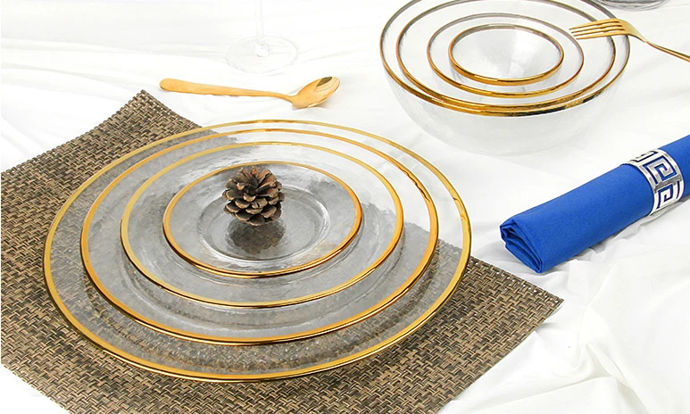 transparent glass plates