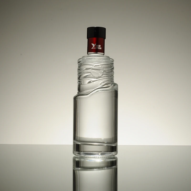 Custom Made Vodka Glass Bottle Plastic Shrink Cap Buy