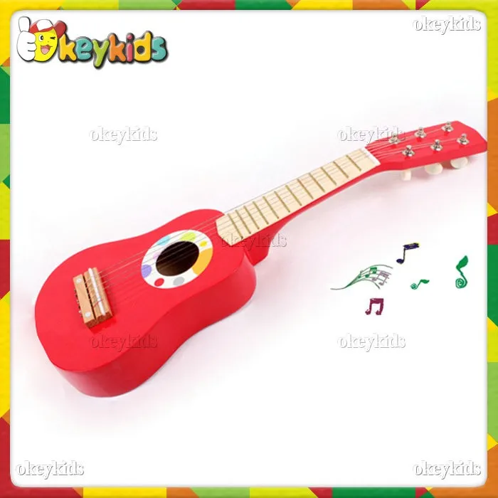 Wholesale Baby Wooden Electric Guitar Toy,High Quality Kids Wooden