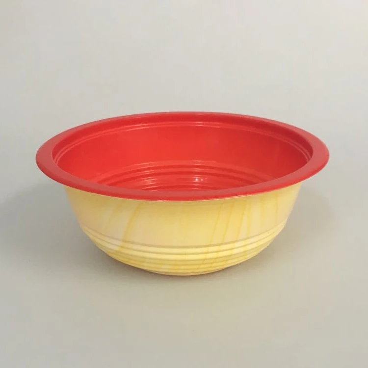 Sm32103red/yellow Wholesale Disposable Plastic Noodle Bowl With Ops