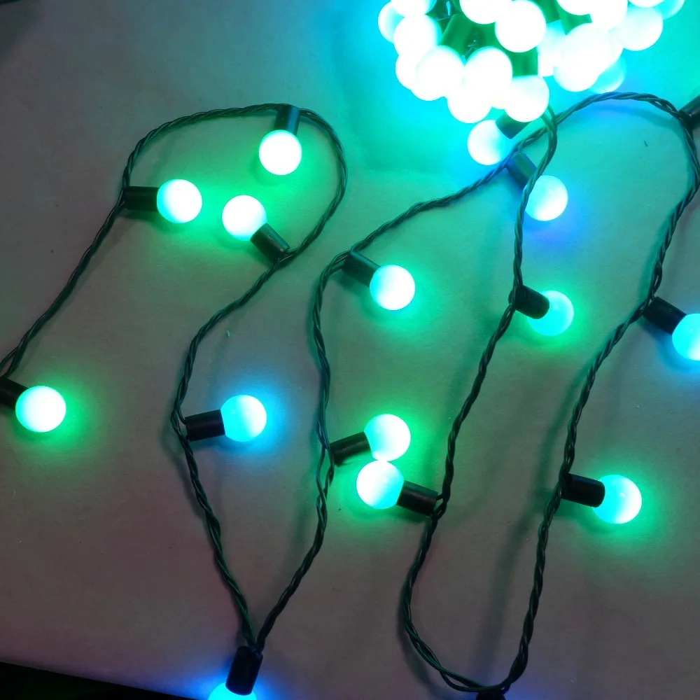 Led Rgb Holiday Christmas Lights;ball Type;10m 100led Ball String