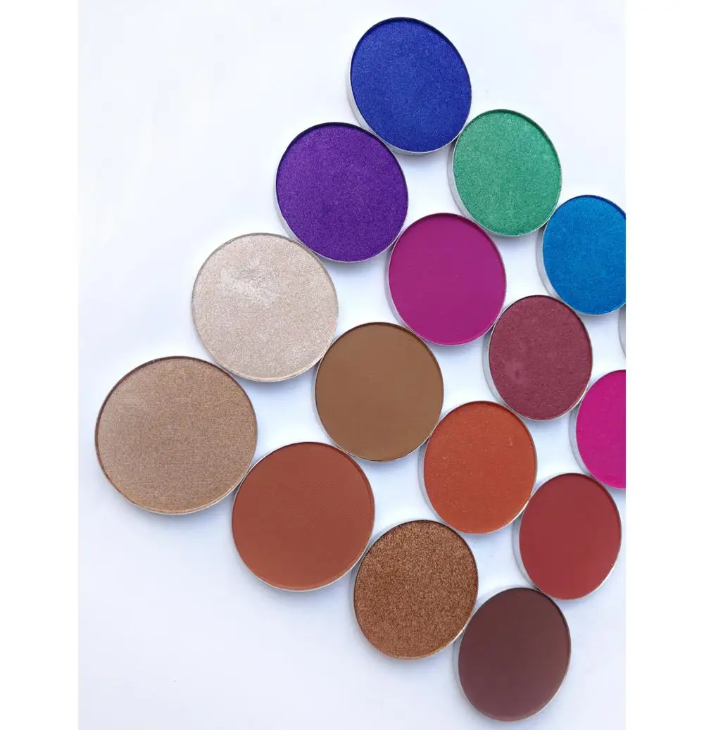 Custom Private Label Glitter Eyeshadow Palette With Shade Name In Stock