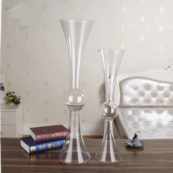 Qt00081 Hand Blown Cheap Tall Cylinder Glass Vase For Wedding