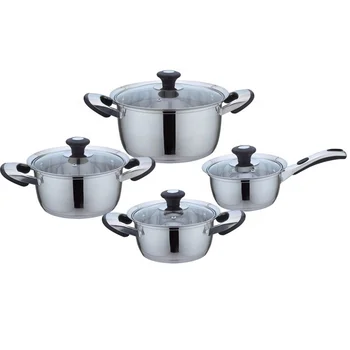 Well Equipped Bakelite Handle Kitchen Ware Steel Cookware Set - Buy ...