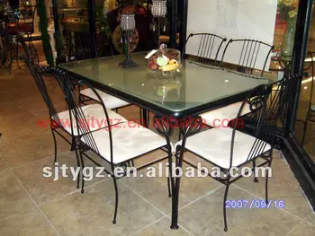 Table Et Chaise De Salle A Manger En Fer Forgé Table Et 8 Chaises En Fer Forge Tables Salle A Manger