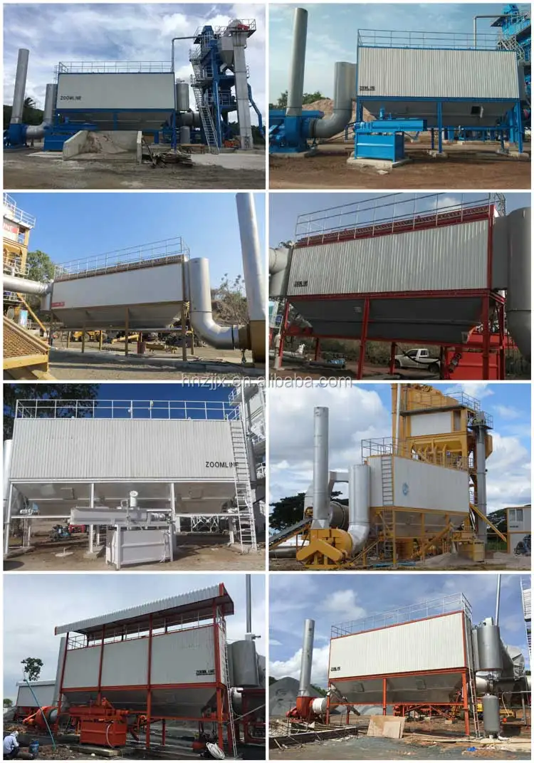 Industrial bag house dust collector for asphalt mixing plant