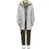 Custom Fashion Check Chambray Laminated Long sleeve water-repellant coated cotton chambray men's jackets & coats
