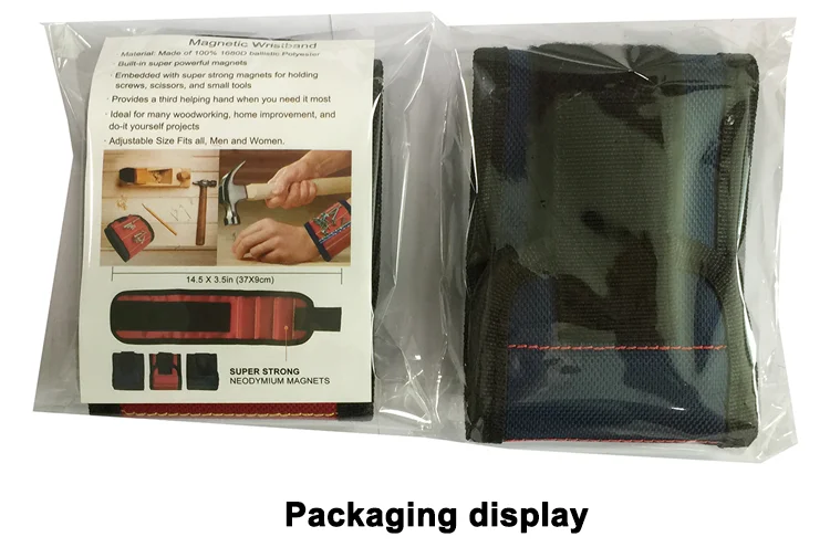 magnetic wristband for holiding screw