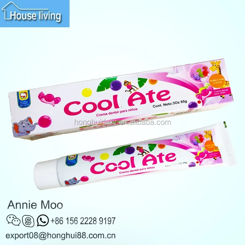 Oem 06 Kids Toothpaste Pink Gel With Sweet Strawberry Flavor Best