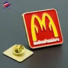 Longzhiyu 12years manufacturer customised soft enamel corporate logo pins promotion gold brooch pins badge with butterfly clutch