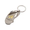 Metal Nickel Silver Pendant Shoe Keychain cabo san lucas Mexico flip flops key chain keyring