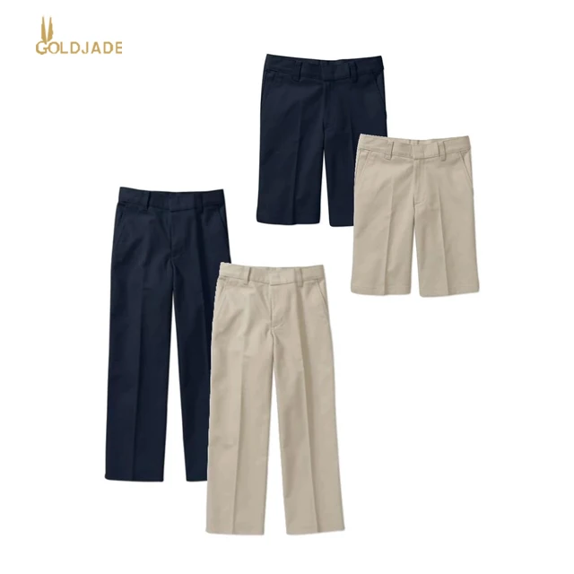 cotton/poly school uniform pants, boys and girls school shorts/pants/trousers