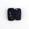 High Perfectly quality Car key fiat 3 button flip remote cover car flip blank key with silicone cover