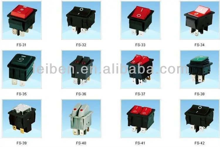On-Off-On Round Rocker Switch