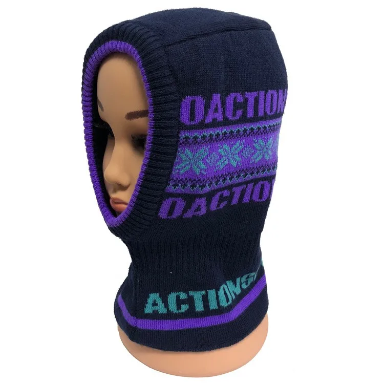 Knitted Jacquard Balaclava Hat Custom Balaclava Mask Double Layer Buy