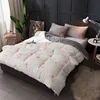 Goose Down Alternative Microfiber Quilted Reversible Comforter Blanket