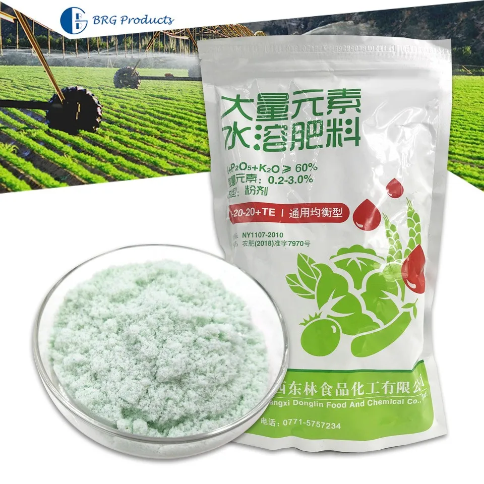 中国制造的 npk 20-20   te 水溶性 npk 肥料