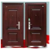 MDF laminated for construction projects solid wooden door porte en bois