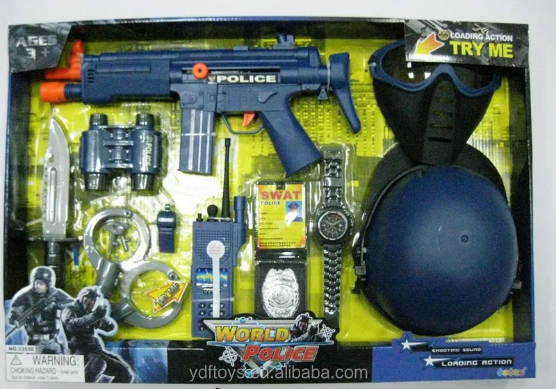 2016 New Toys Kids Handcuffs Toy Plastic Police Gun Play Set For Sales