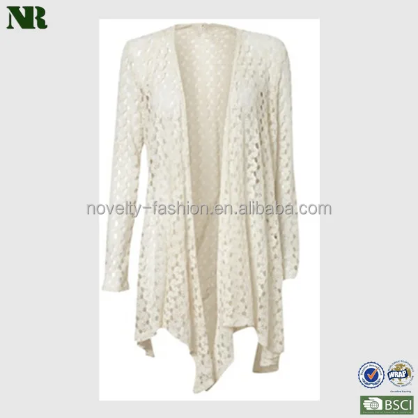 クリームかぎ針編みレースカーディガン ロングレースカーディガン ニットレースカーディガン Buy 長いレースカーディガン は編みレースカーディガン クリームのカーディガン Product On Alibaba Com