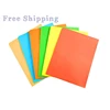 Factory price DIY computer student manila office stationery custom color cardboard project paper file folder with pockets