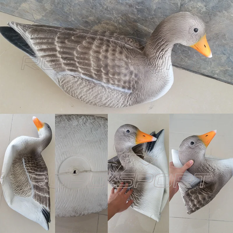 Snow Goose Decoy Soft Xpe/eva Foam Material Goose Decoys For Decoy